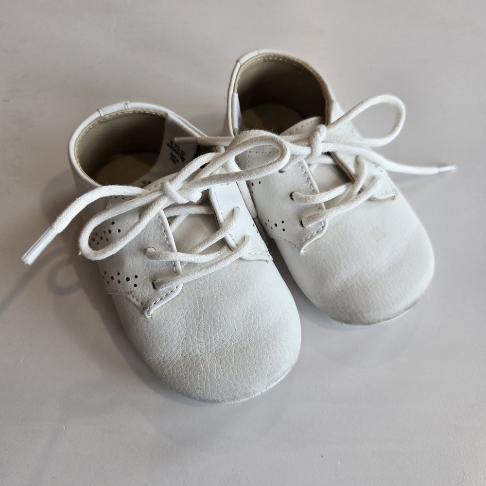 Janie And Jack White Oxford Baby Walker Shoes 6-12m